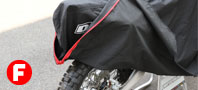 Open the zipper around handlebar and attach soft tie.